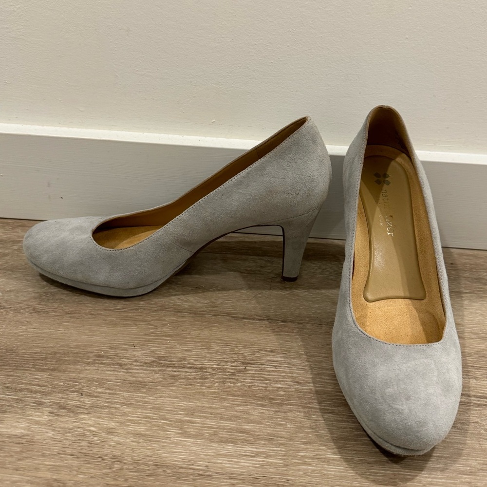 Baby blue heels